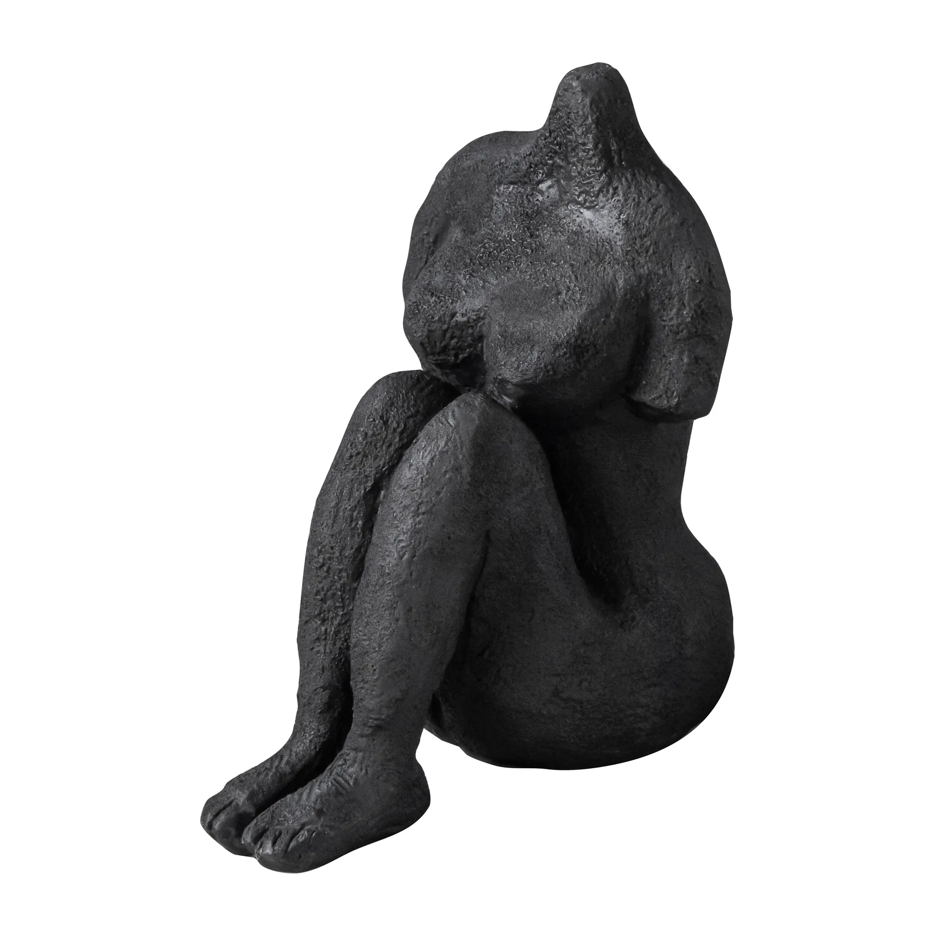 Escultura Art piece mujer sentada 14 cm, Black Mette Ditmer