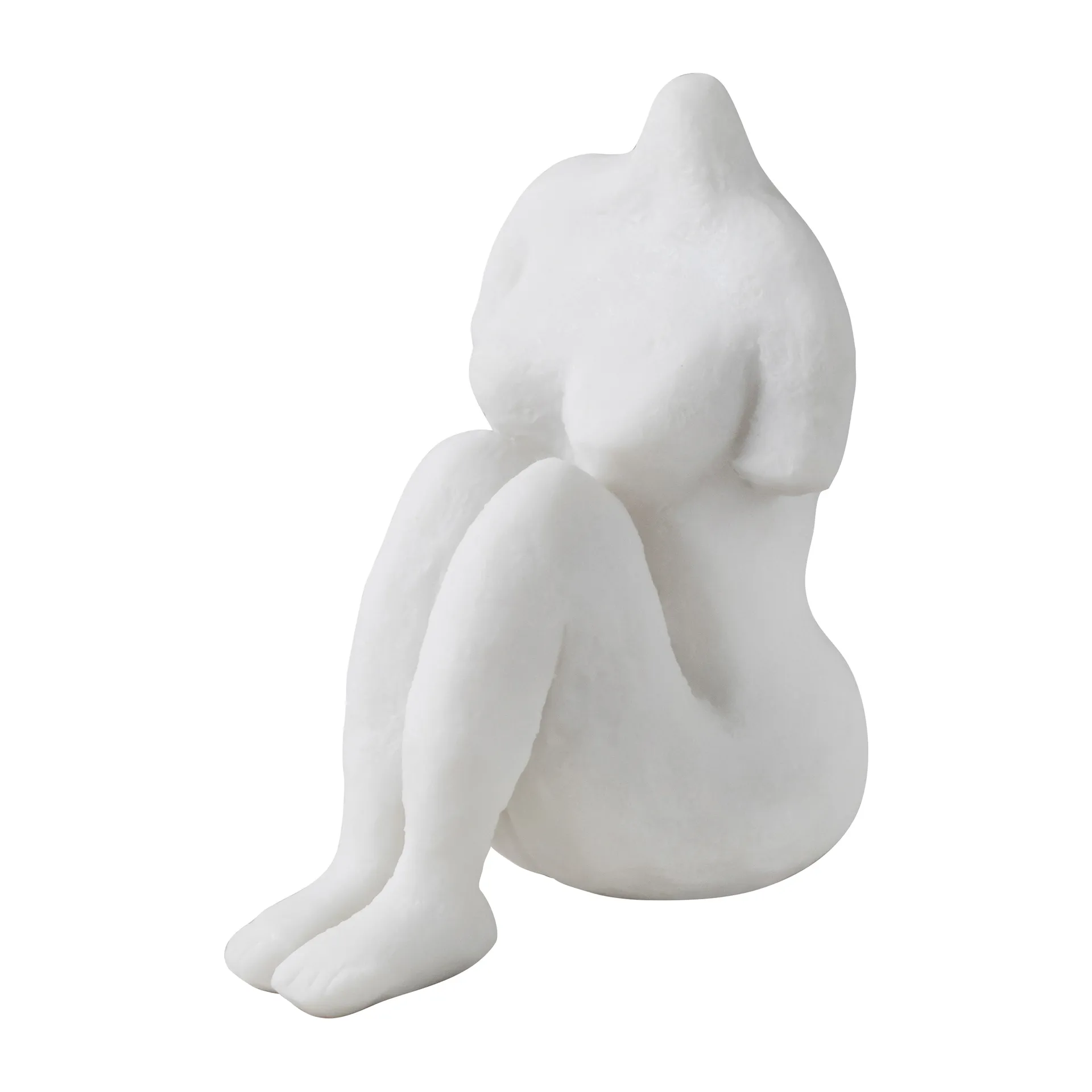 Escultura Art piece mujer sentada 14 cm, Off-white Mette Ditmer