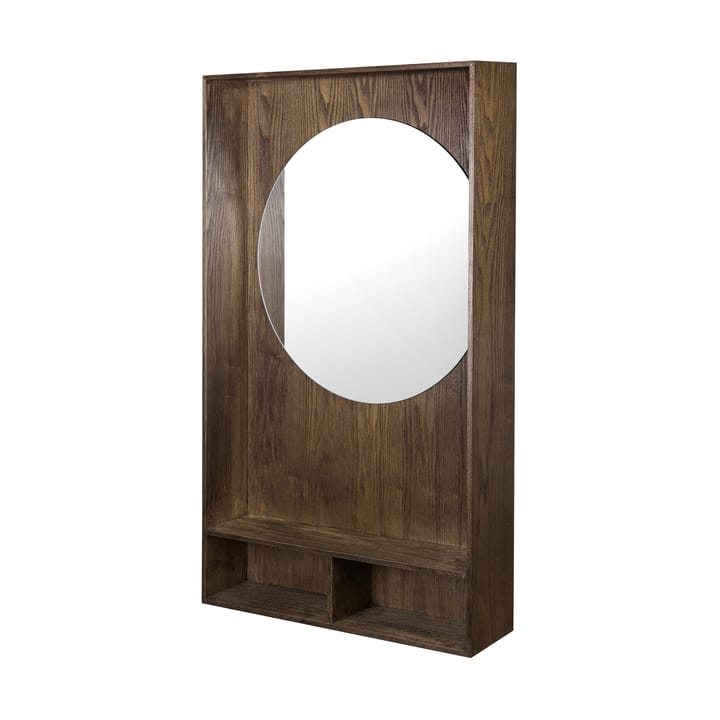 Espejo con estante Show-me large - Dark oiled - Mette Ditmer