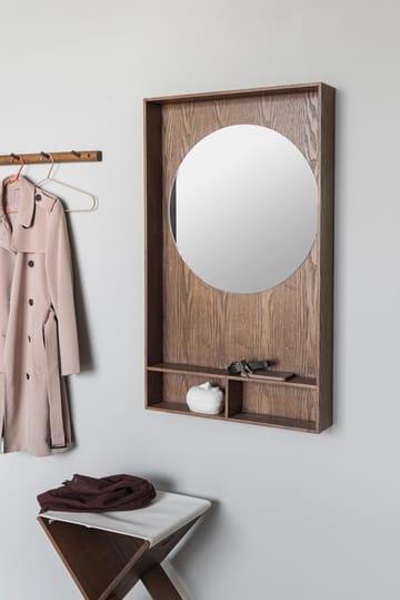 Espejo con estante Show-me large - Dark oiled - Mette Ditmer
