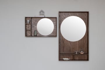 Espejo con estante Show-me large - Dark oiled - Mette Ditmer