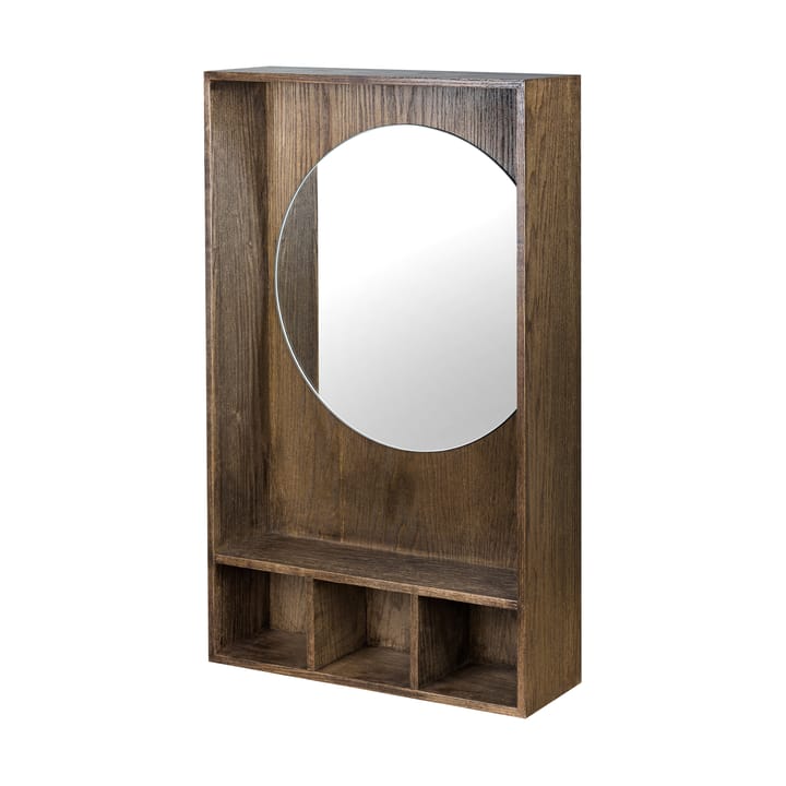 Espejo con estante Show-me large - Dark oiled - Mette Ditmer