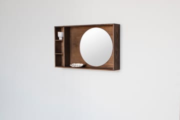 Espejo con estante Show-me large - Dark oiled - Mette Ditmer