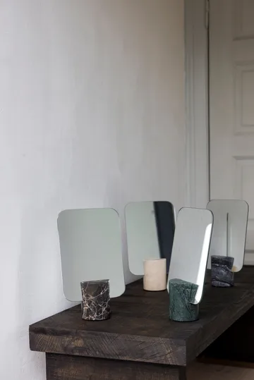 Espejo de mesa Marble - Black-grey, 30 cm - Mette Ditmer