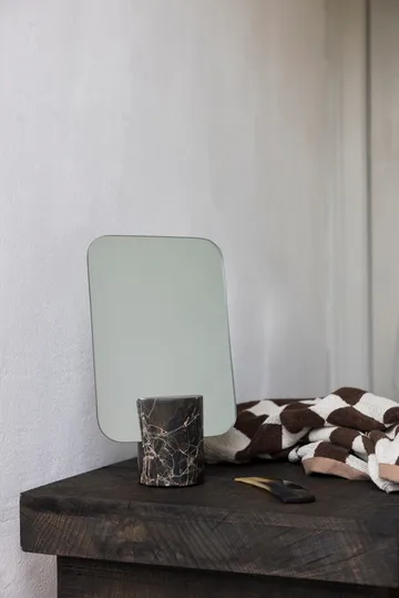 Espejo de mesa Marble - Brown, 30 cm - Mette Ditmer