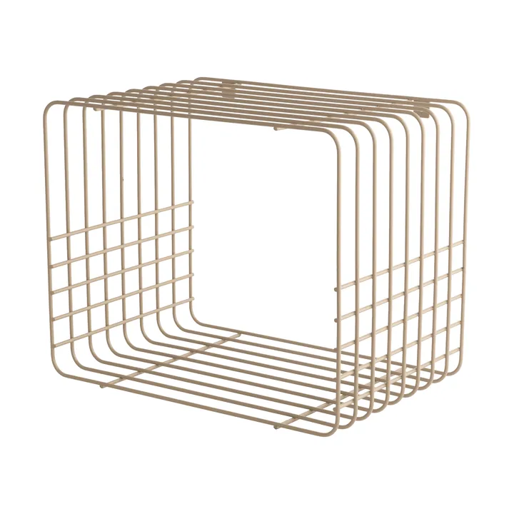 Estantería Wire - Short, beige, 26x38x30,5 cm - Mette Ditmer