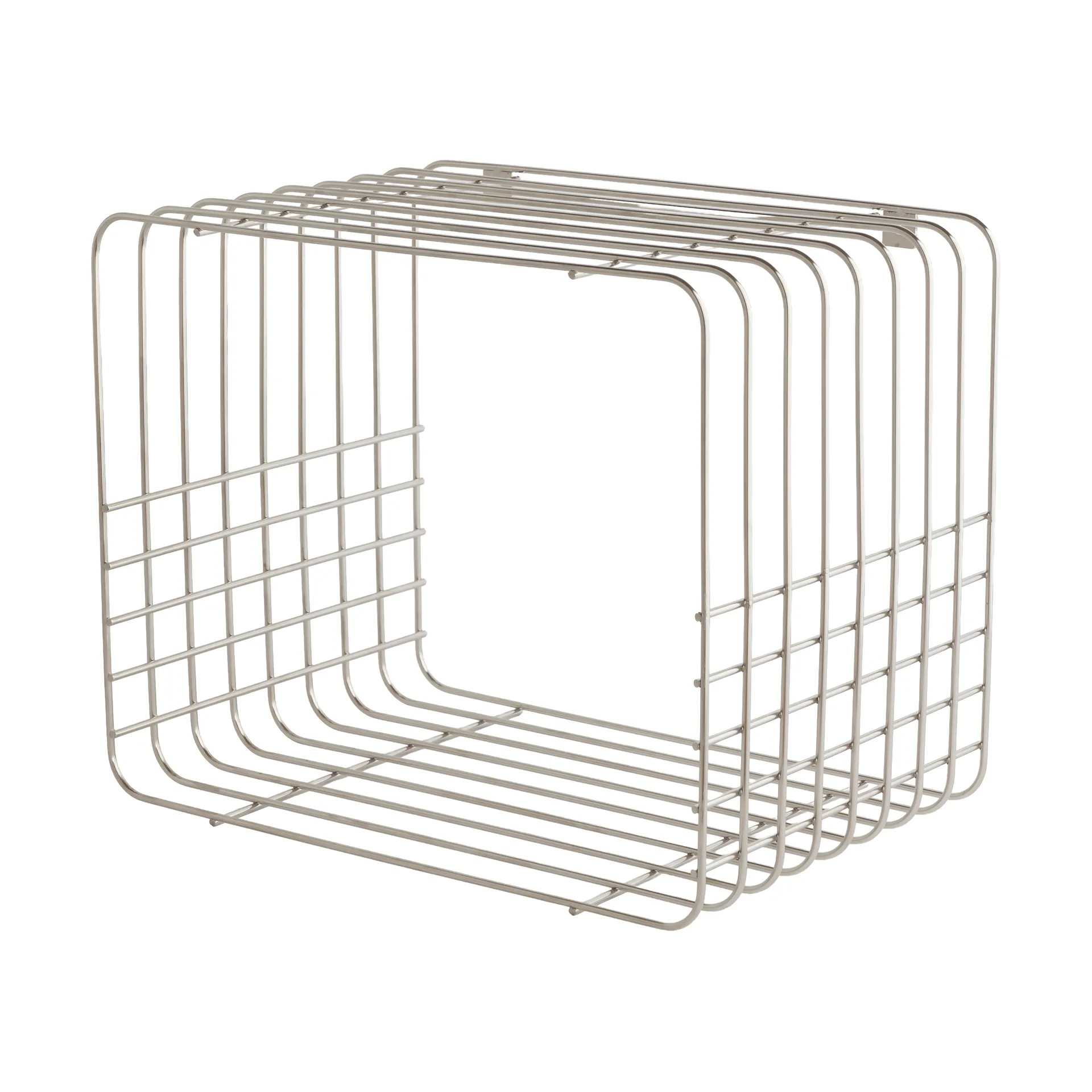 Estantería Wire, Short, chrome, 26x38x30,5 cm Mette Ditmer