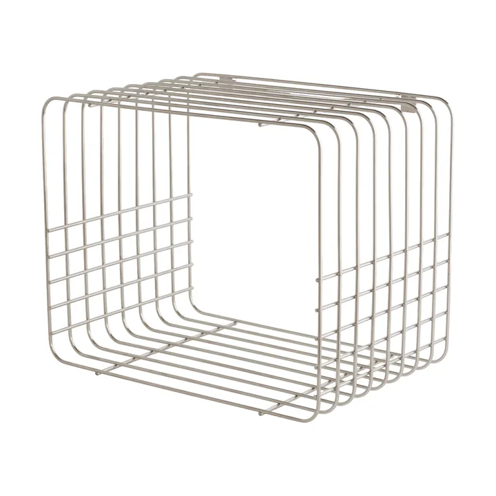 Estantería Wire - Short, chrome, 26x38x30,5 cm - Mette Ditmer