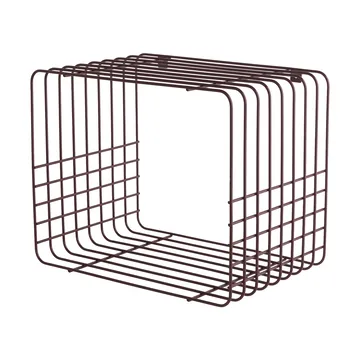 Estantería Wire - Short, rojo, 26x38x30,5 cm - Mette Ditmer