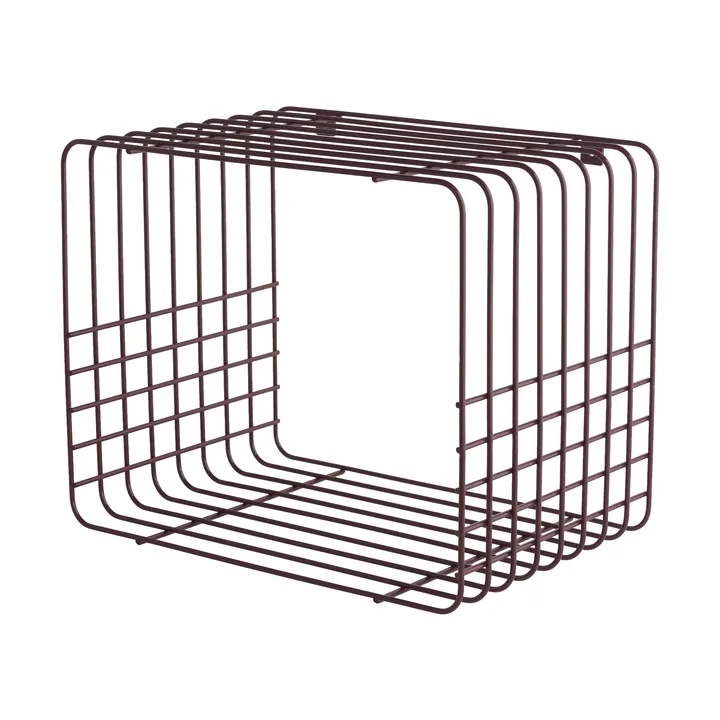 Estantería Wire - Short, rojo, 26x38x30,5 cm - Mette Ditmer