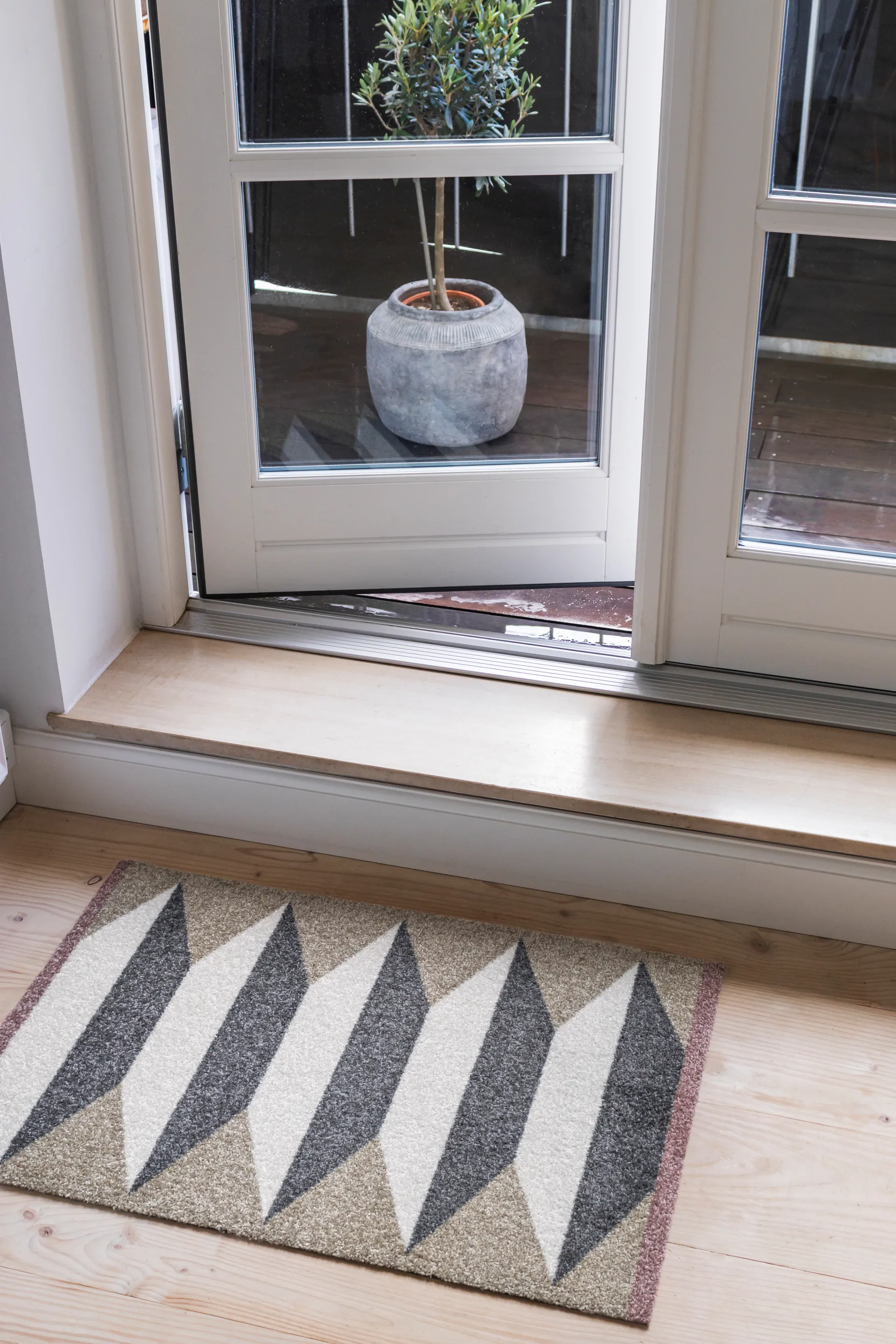 Felpudo Accordion all-round, Sand, 55x80 cm Mette Ditmer