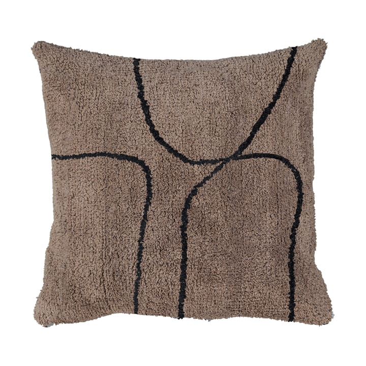 Funda de cojín con relieve Shadow 50x50 cm - Brown - Mette Ditmer