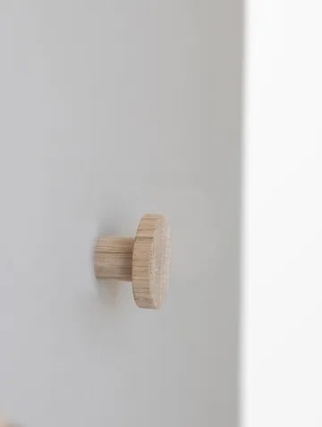 Gancho corto Point, 2 unidades - Roble - Mette Ditmer