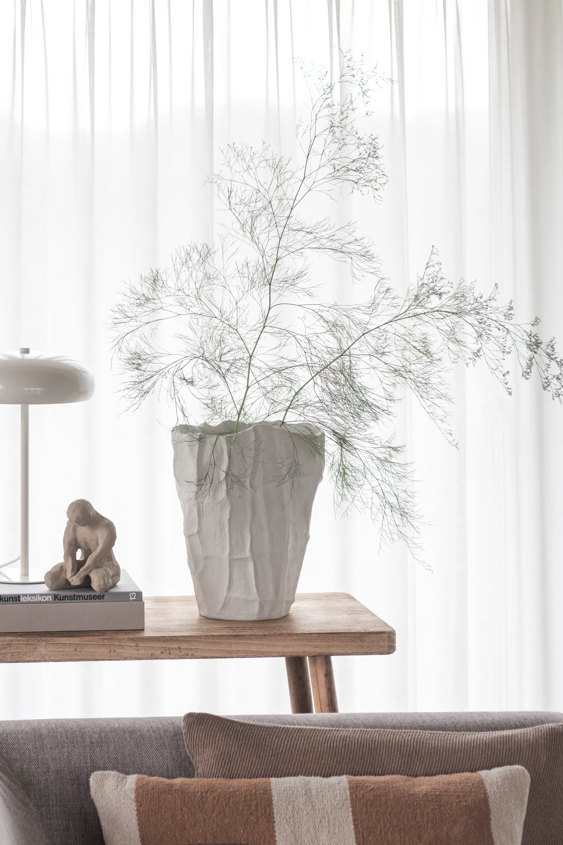 Jarrón Art piece artistic 33,5 cm, Off-white Mette Ditmer