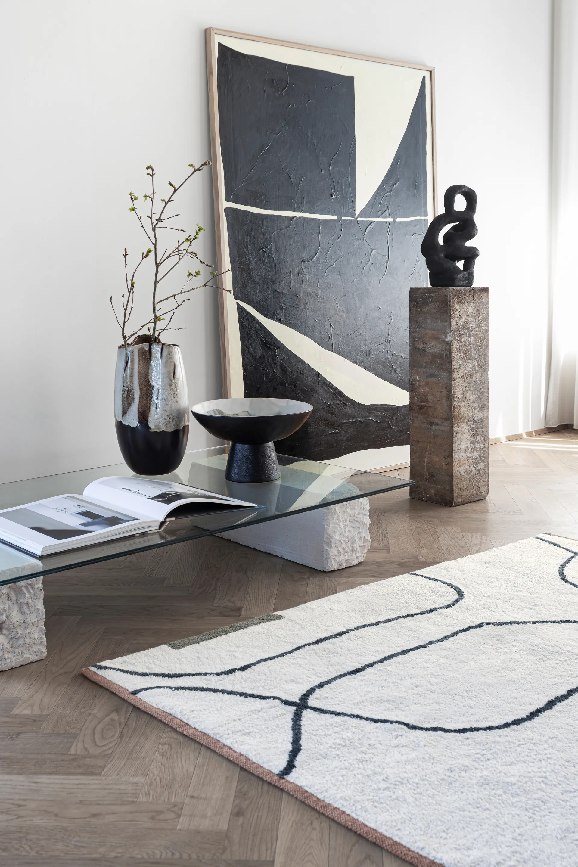 Jarrón large By Hand 38,5 cm, Off-white Mette Ditmer