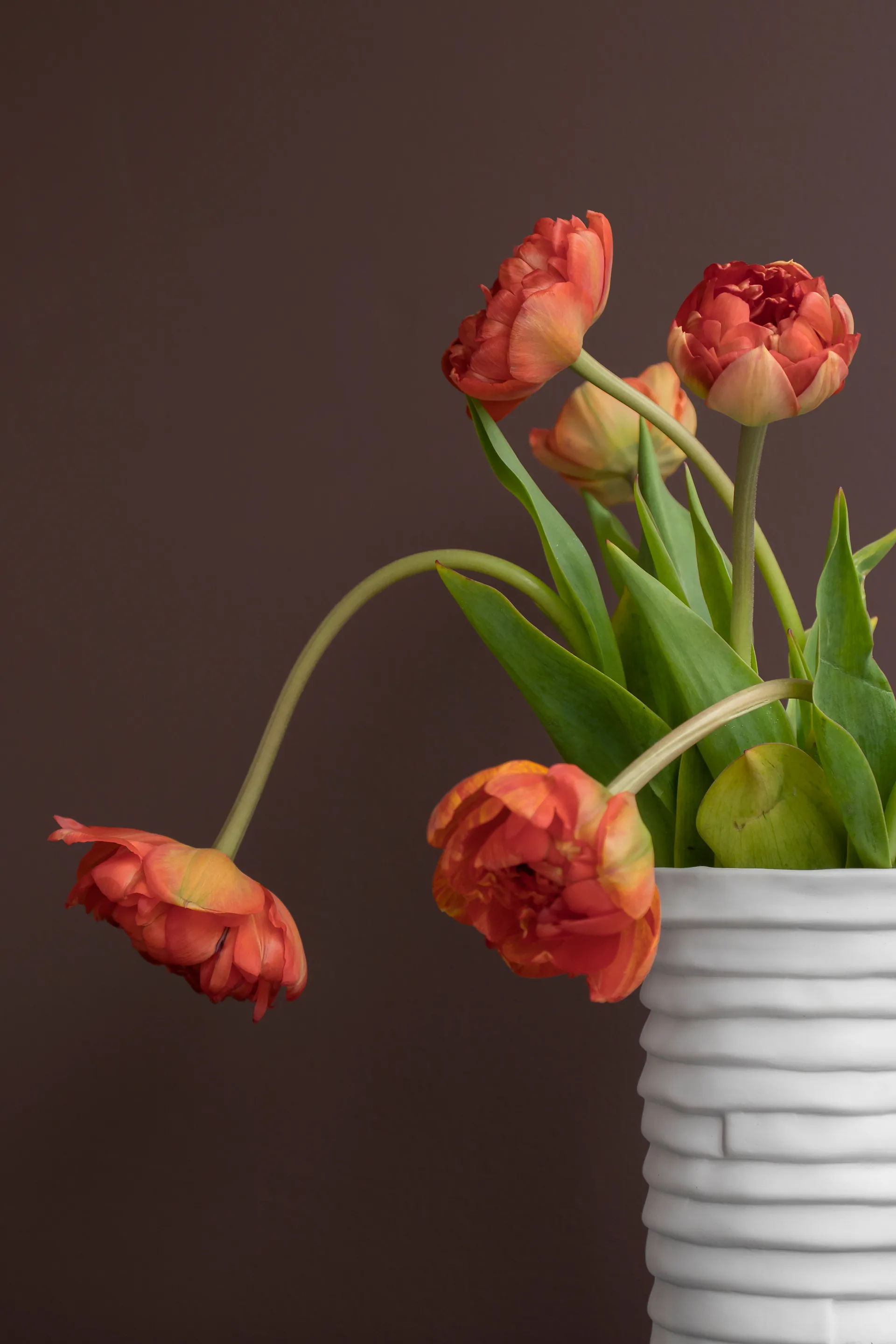 Jarrón Ribbon large 20 cm, Off-white Mette Ditmer