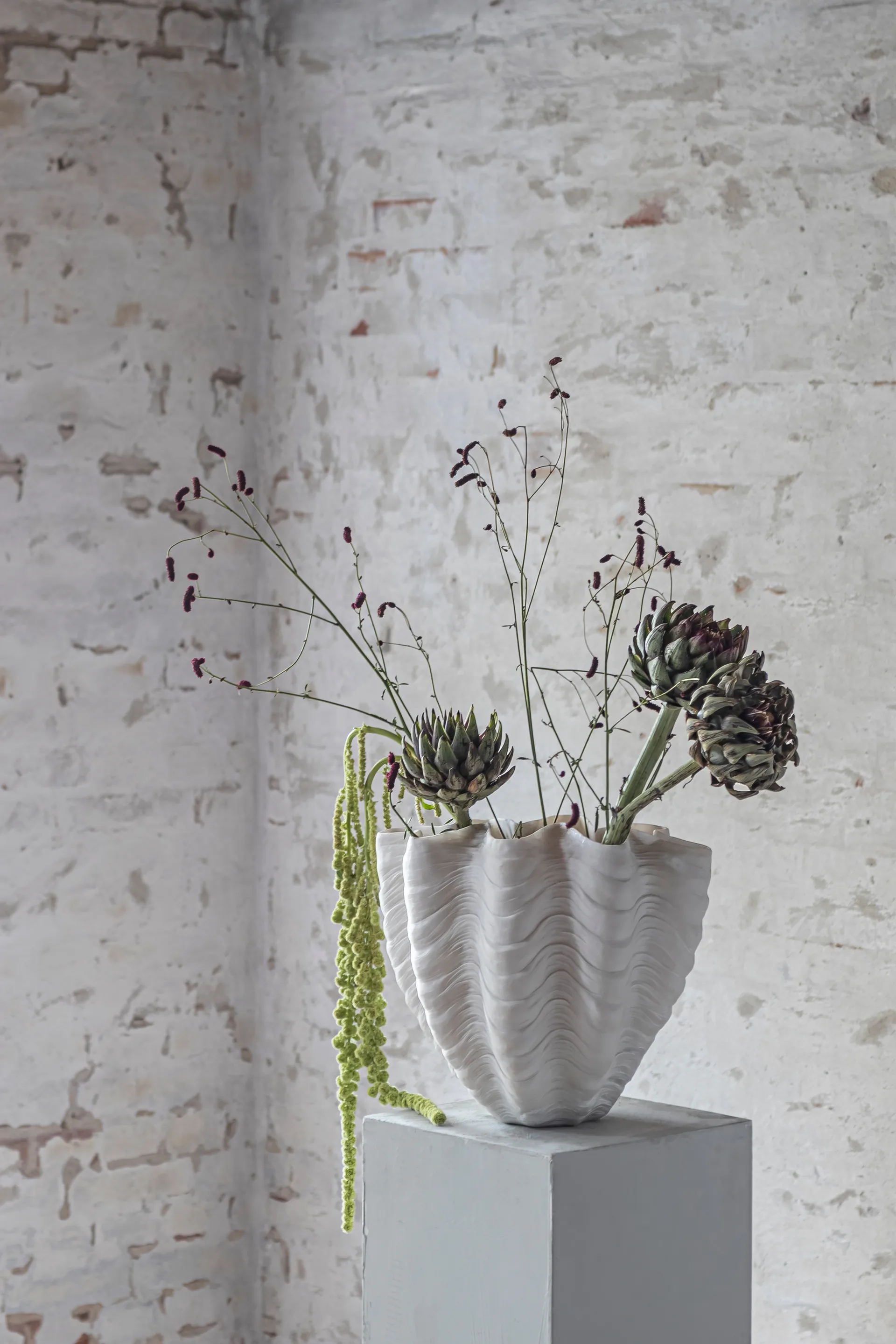 Jarrón Shell, Large, 30 cm Mette Ditmer