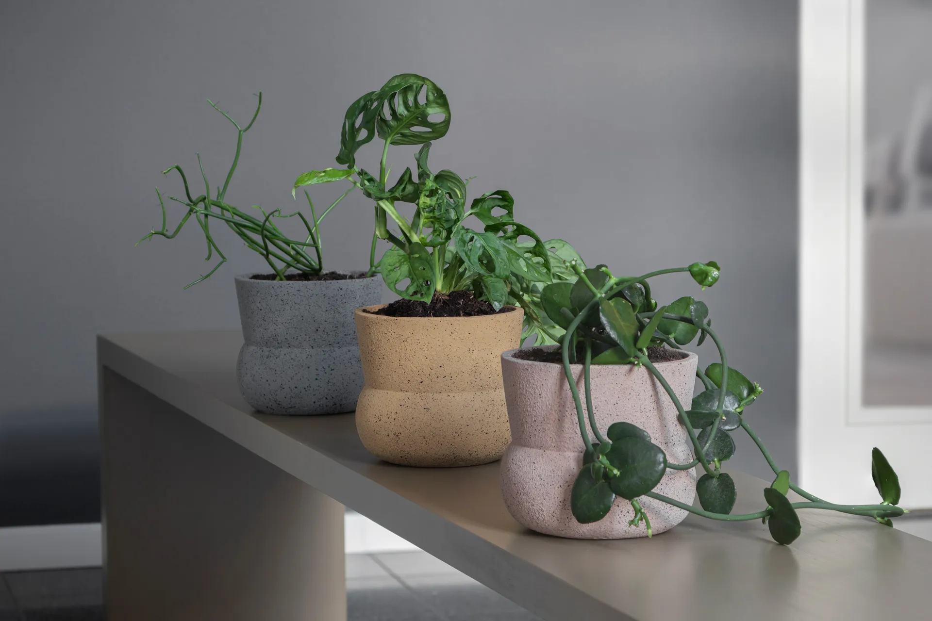 Maceta Stone Ø17 cm, Grey Mette Ditmer