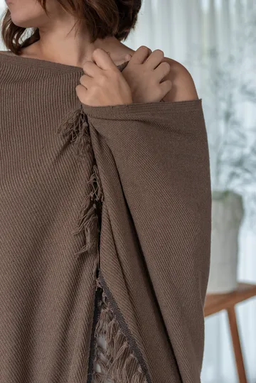 Manta Bohemia 125x180 cm - Taupe - Mette Ditmer