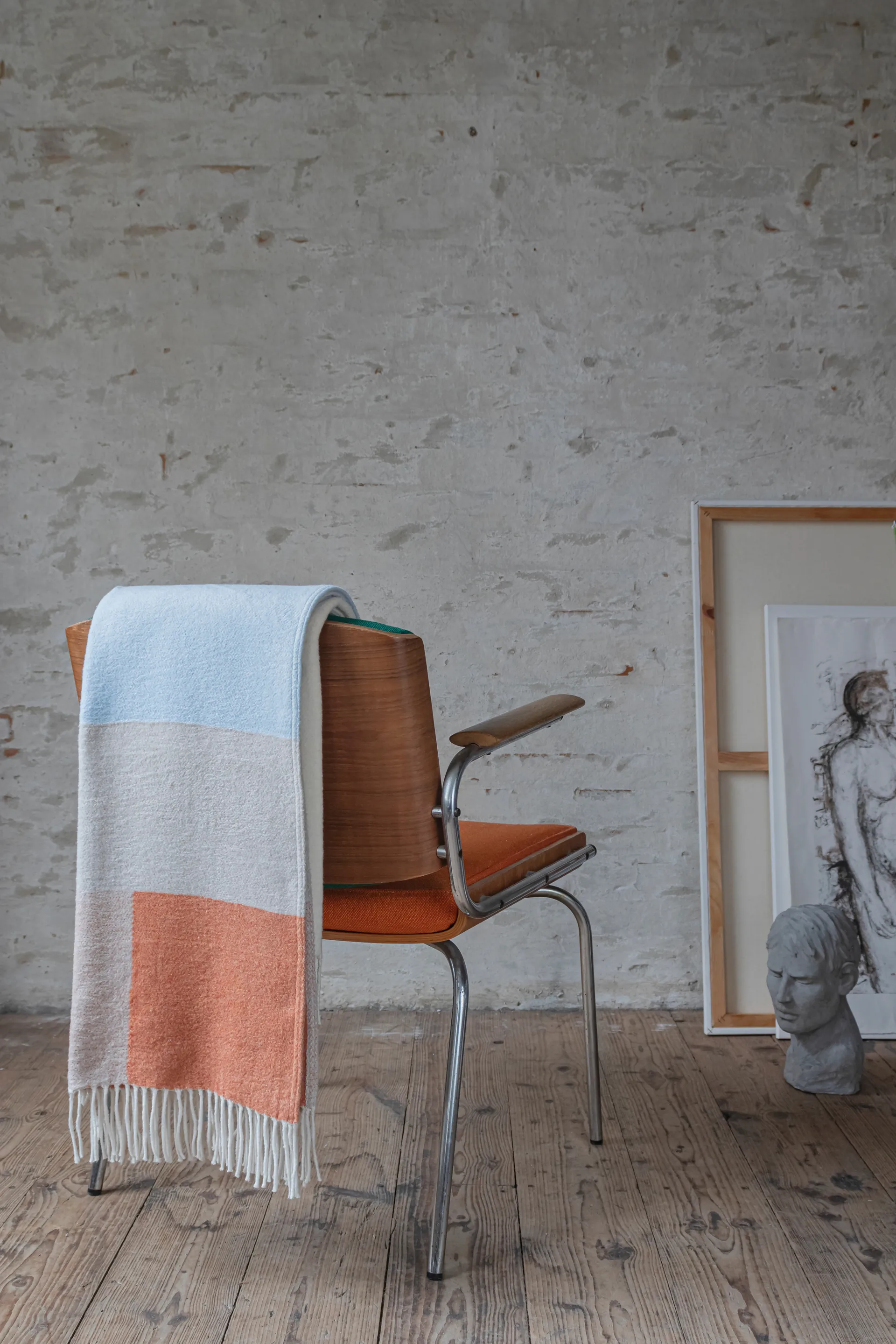 Manta Brick 125x190 cm, Light yellow Mette Ditmer