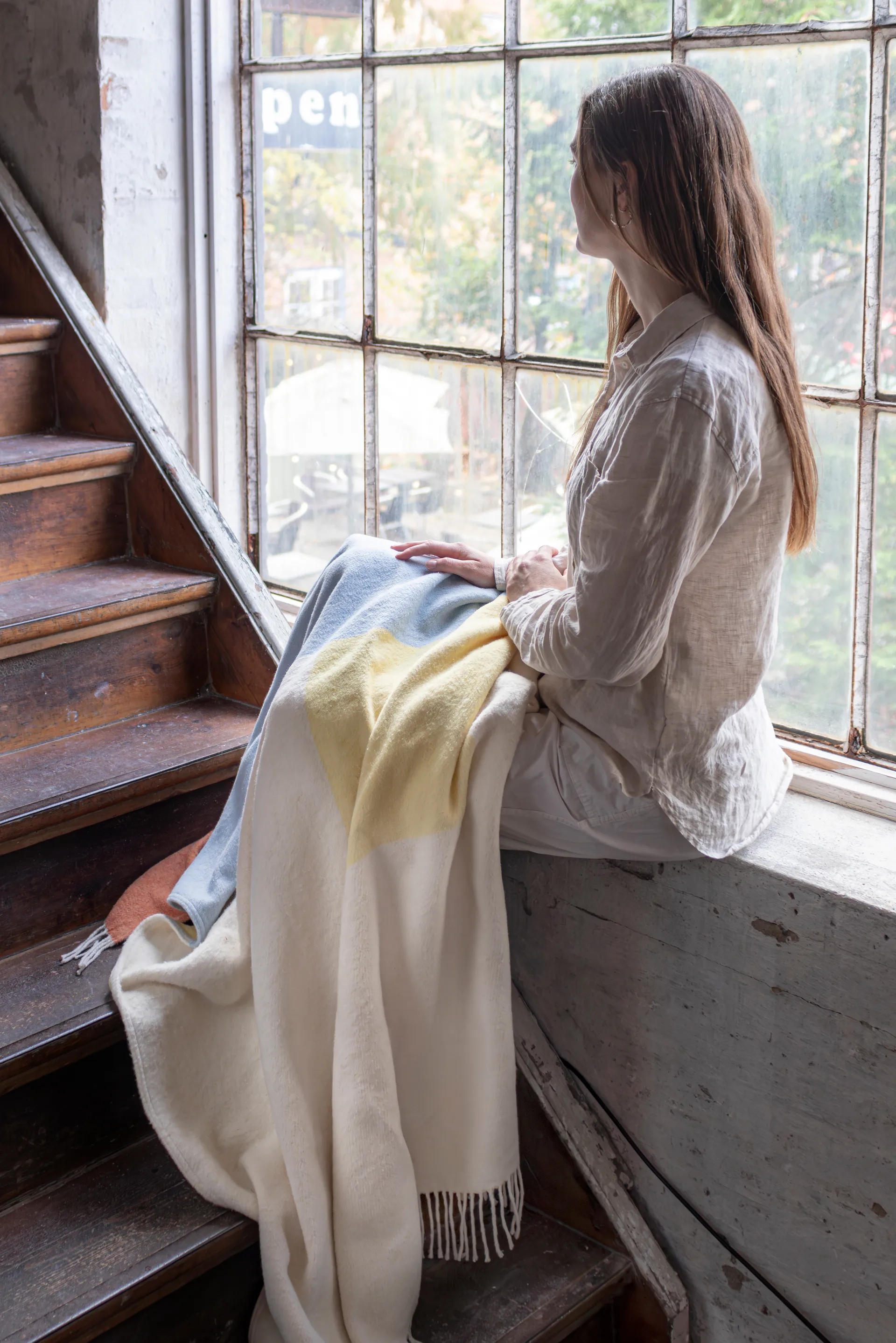 Manta Brick 125x190 cm, Light yellow Mette Ditmer