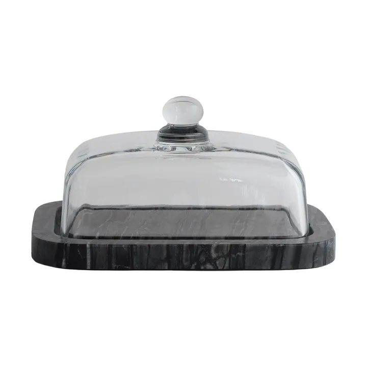 Mantequera Marble - Black-Grey (negro gris), 14x19,5x10,5 cm - Mette Ditmer