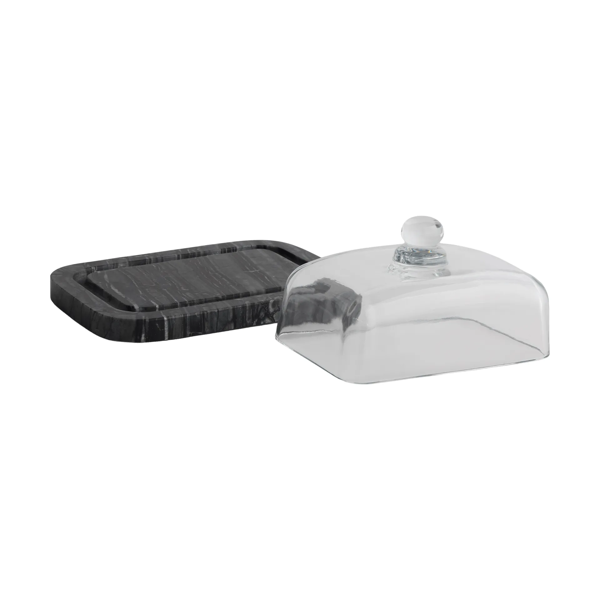 Mantequera Marble, Black-Grey (negro gris), 14x19,5x10,5 cm Mette Ditmer