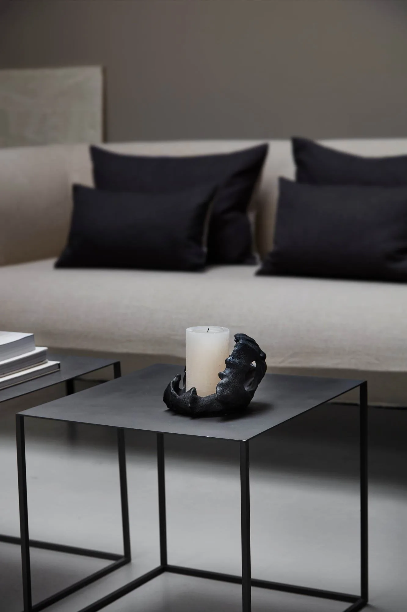 Mesa auxiliar Cubic, Negro, 43x43x40 cm Mette Ditmer