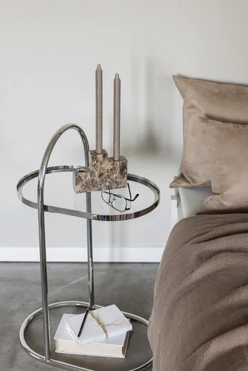 Mesa auxiliar Moves - Cromado, 34,5×51×76,5 cm - Mette Ditmer