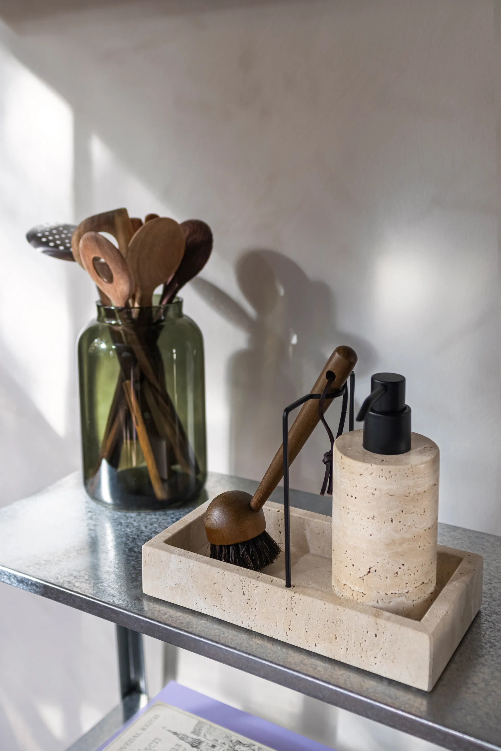 Organizador fregadero Travertine 12x23,5 cm, Linen Mette Ditmer