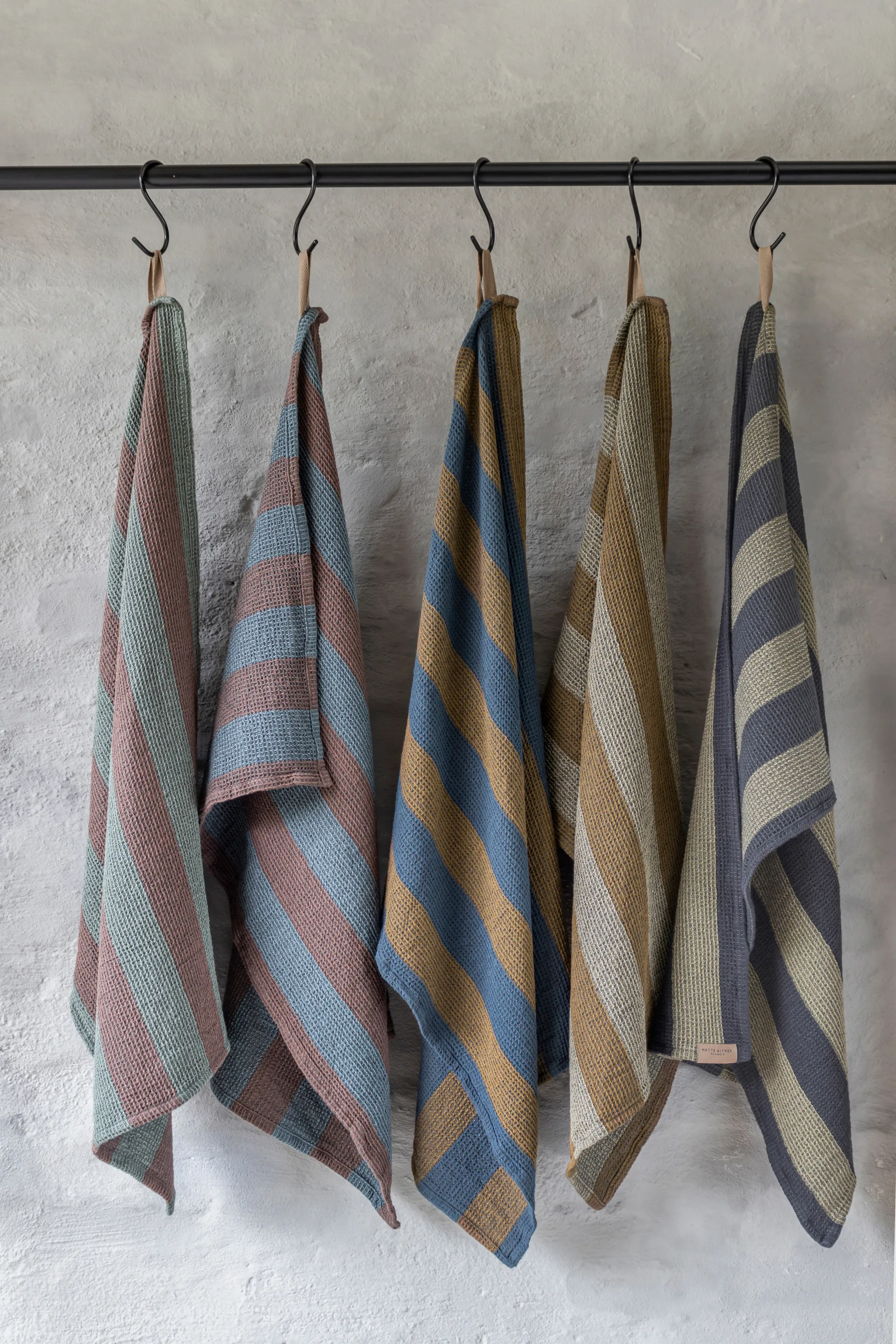 Paño de cocina Elvira 50x70 cm, Dark grey Mette Ditmer