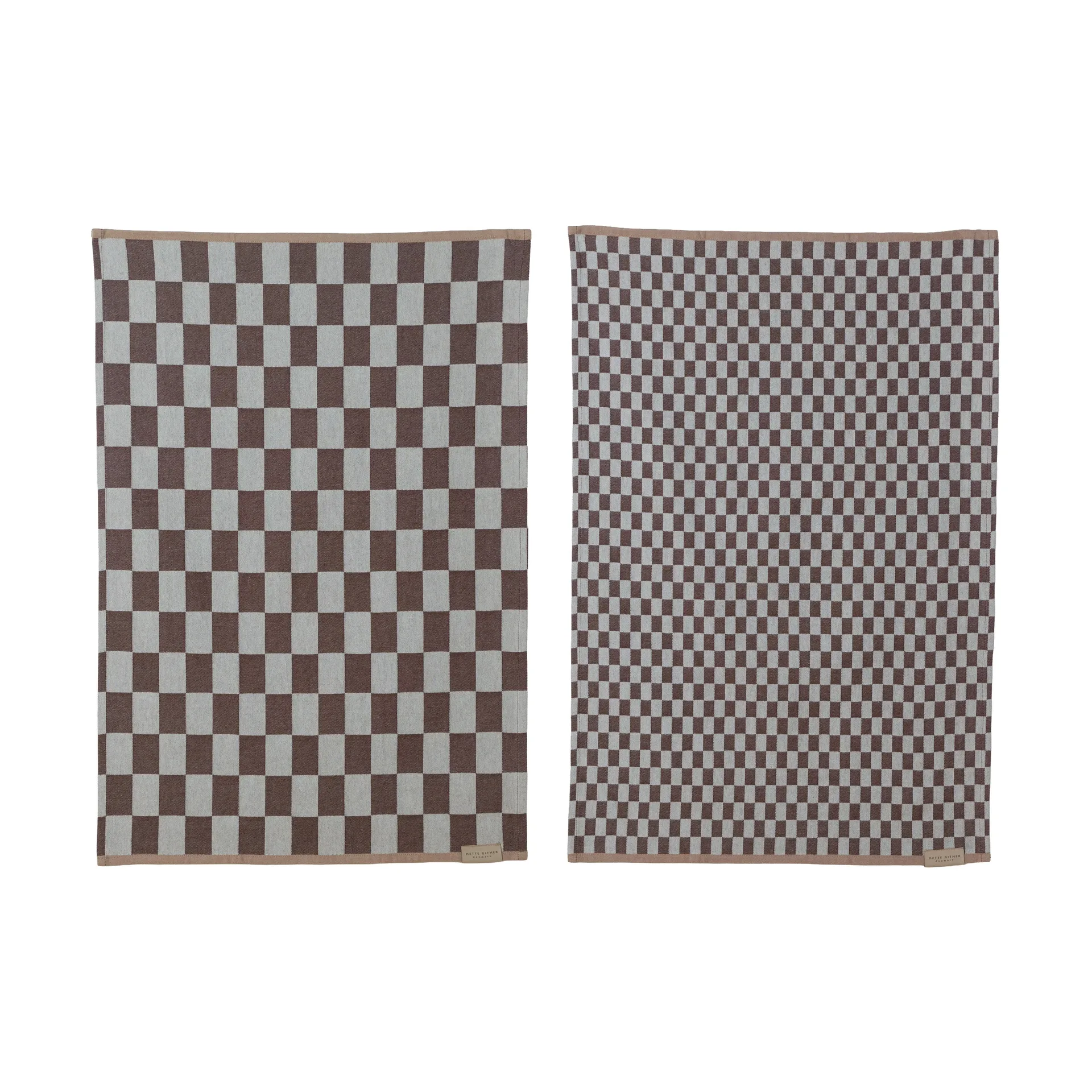 Paño de cocina Mini-Max 2-pack, Brown (marrón), 50x70 cm Mette Ditmer