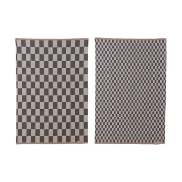 Paño de cocina Mini-Max 2-pack - Brown (marrón), 50x70 cm - Mette Ditmer