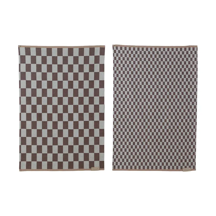 Paño de cocina Mini-Max 2-pack - Brown (marrón), 50x70 cm - Mette Ditmer