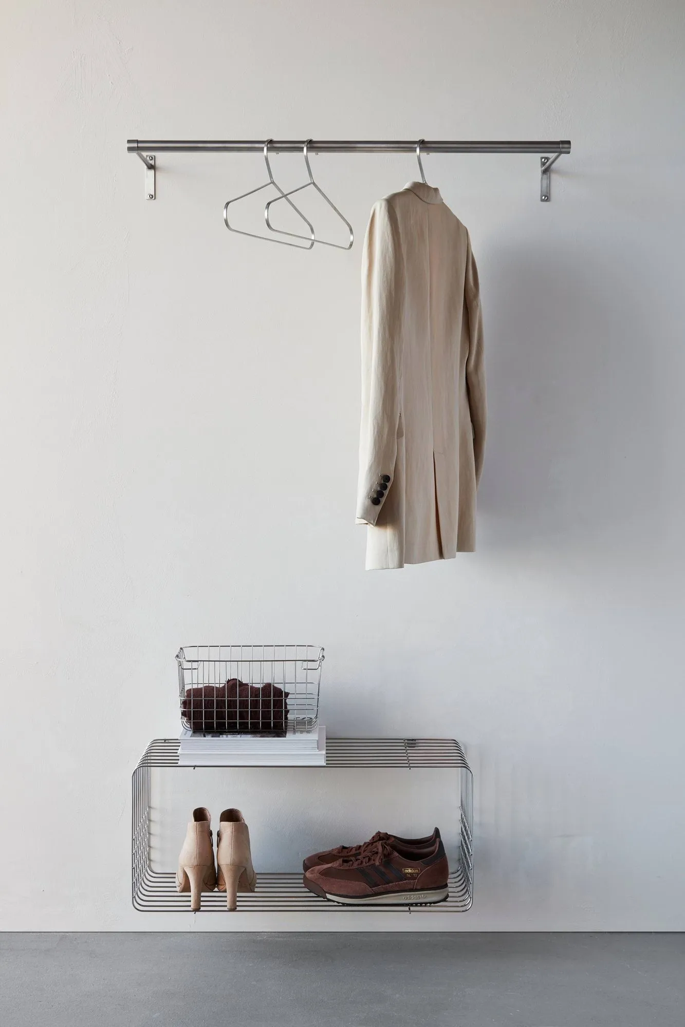 Percha Hang-it 2-pack, Plateado Mette Ditmer