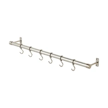 Perchero de pared Hang-it - Plateado, 11x70x5,5 cm - Mette Ditmer