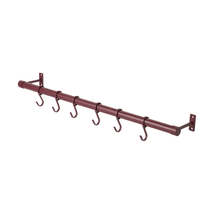 Perchero de pared Hang-it - Rojo, 11x70x5,5 cm - Mette Ditmer