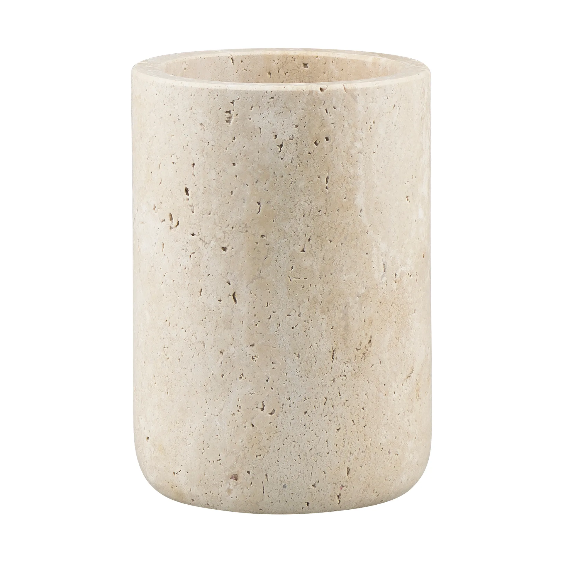 Portacepillos de dientes Travertine 10 cm, Linen Mette Ditmer