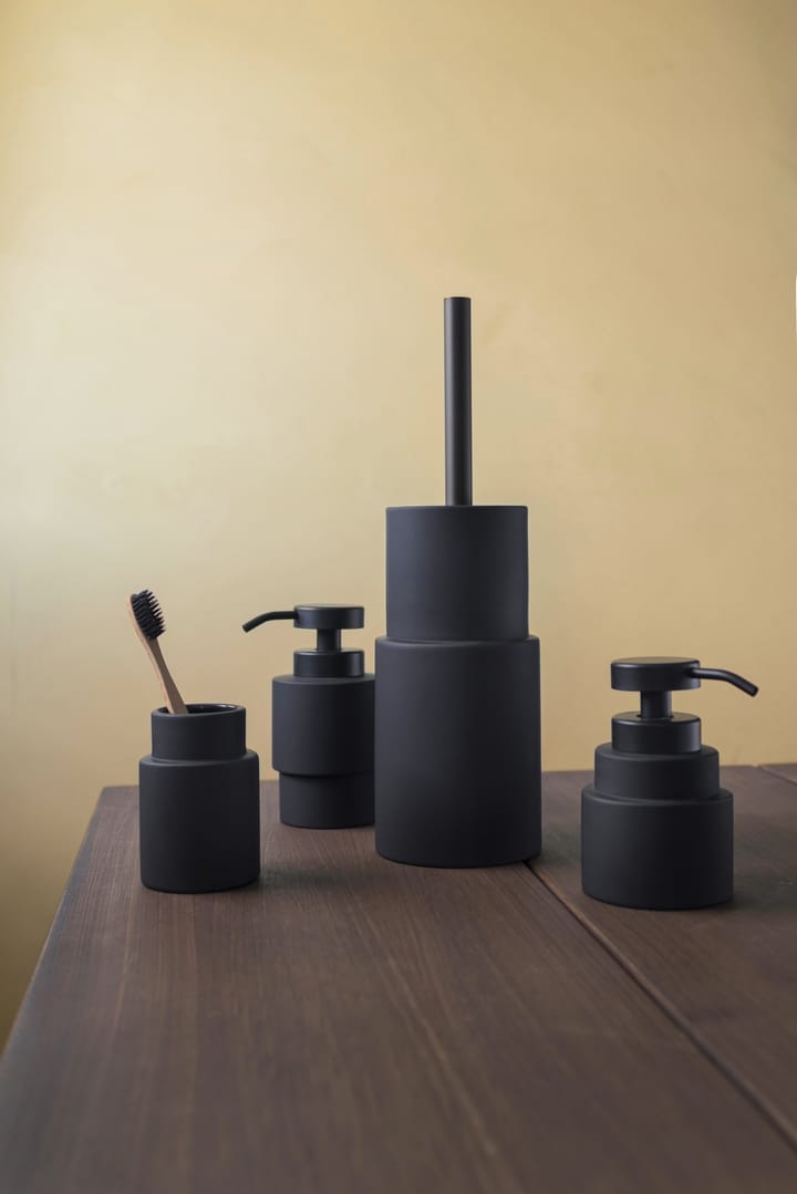 Portaescobillas baño Shades, negro Mette Ditmer