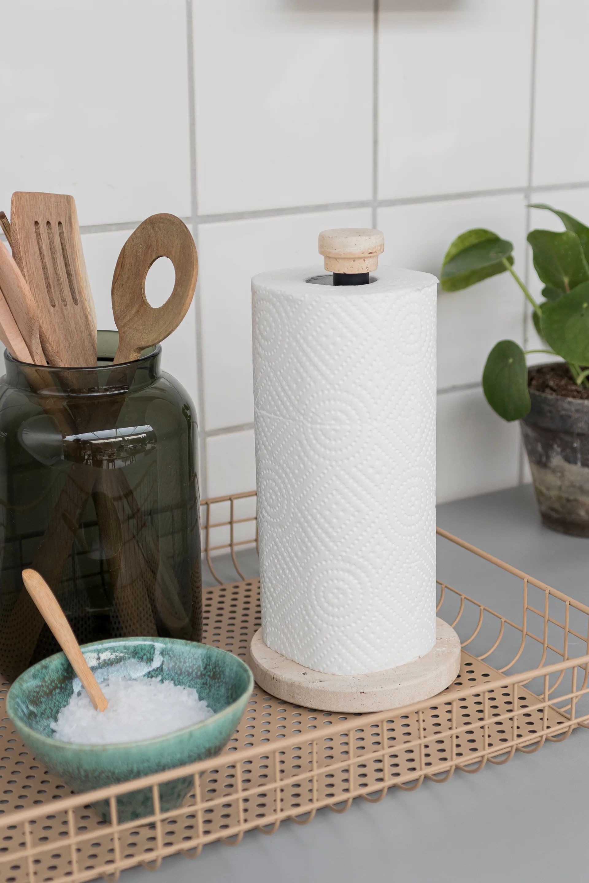 Portarrollos de cocina Travertine, Linen Mette Ditmer