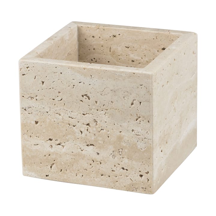 Recipiente Travertino 10x10 cm - Linen - Mette Ditmer