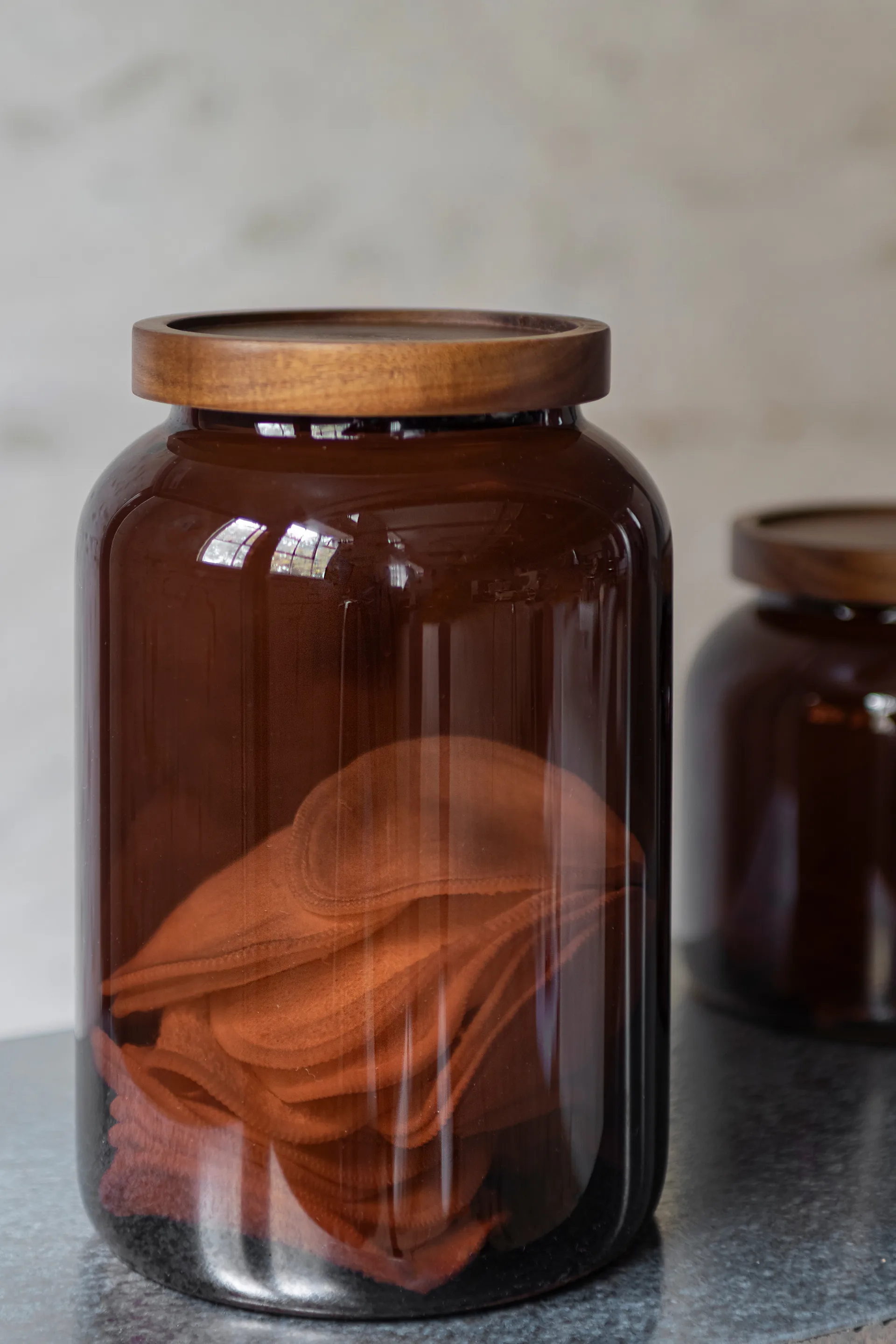 Tarro con tapa large Luna 20 cm, Brown Mette Ditmer