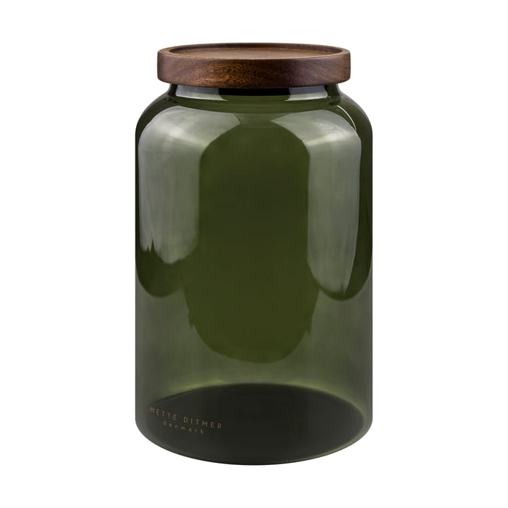 Tarro con tapa large Luna 20 cm - Dark forest - Mette Ditmer