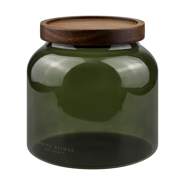 Tarro con tapa small Luna 13 cm - Dark forest - Mette Ditmer