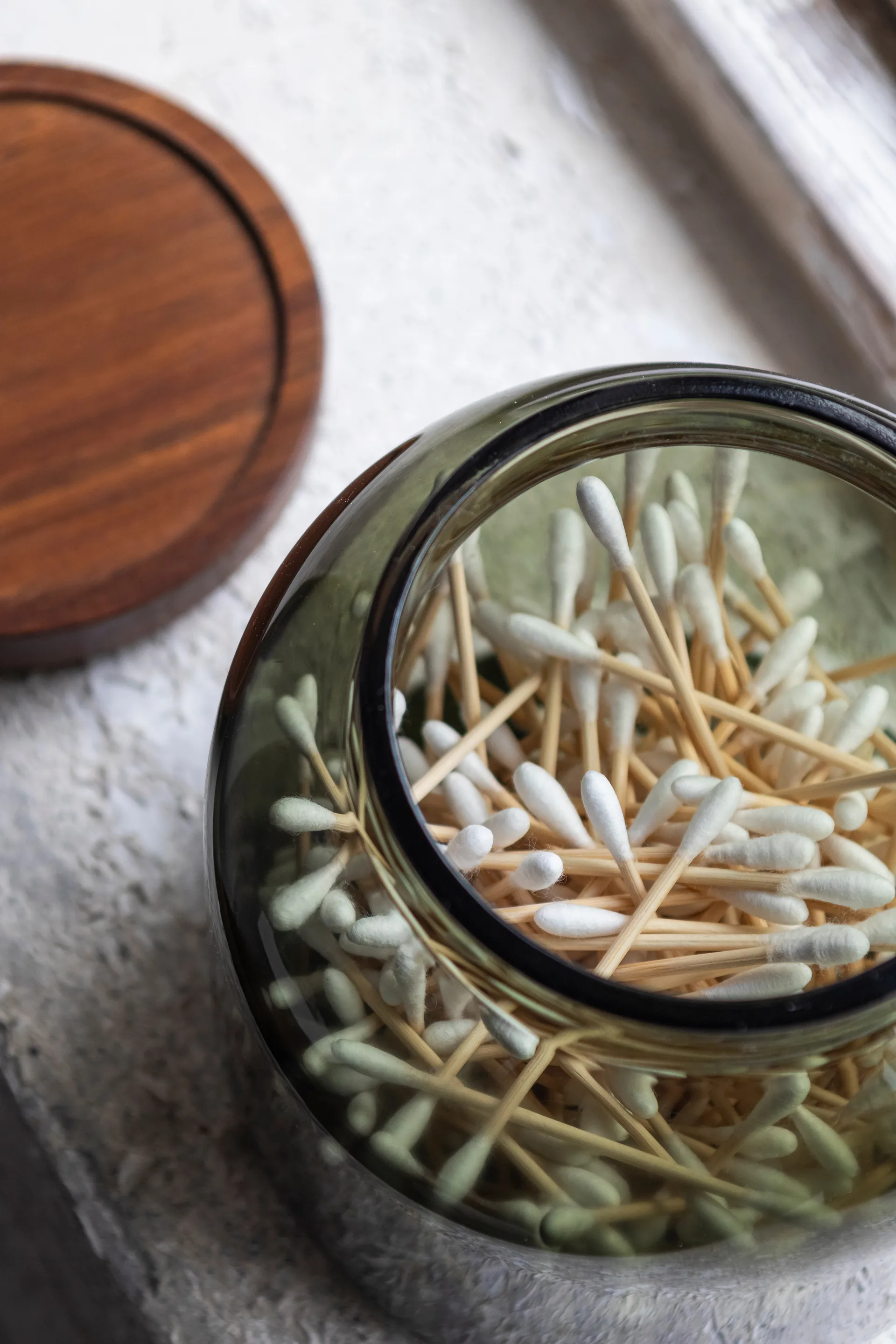 Tarro con tapa small Luna 13 cm, Dark forest Mette Ditmer