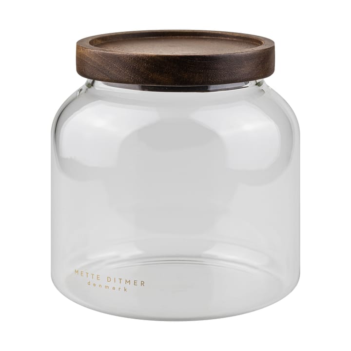 Tarro con tapa small Luna 13 cm - Transparente - Mette Ditmer