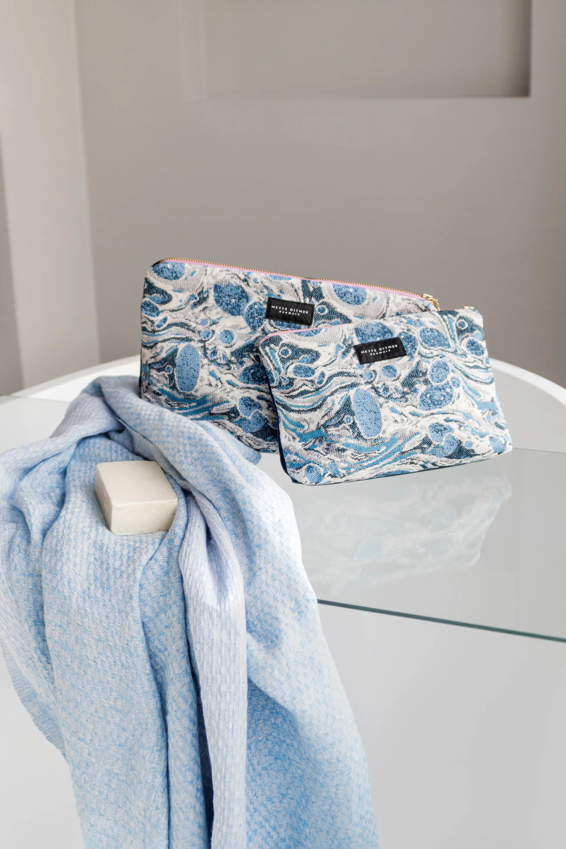 Toalla de baño Bodrum, Light blue Mette Ditmer