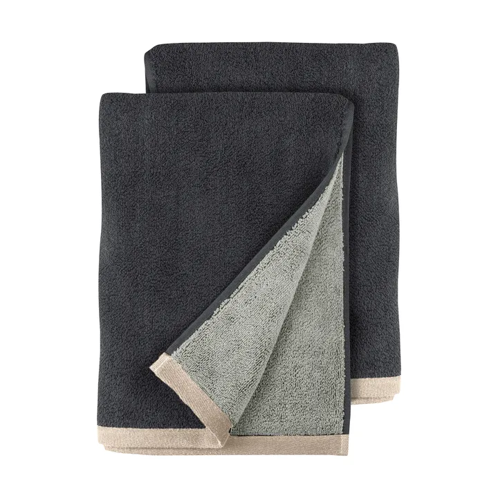 Toalla de manos Soft 40x55 cm, 2-pack - Grey (gris), 40x55 cm - Mette Ditmer