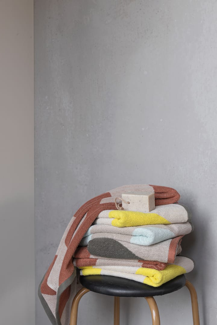 Toalla Diagonal, Brick, 50x90 cm Mette Ditmer