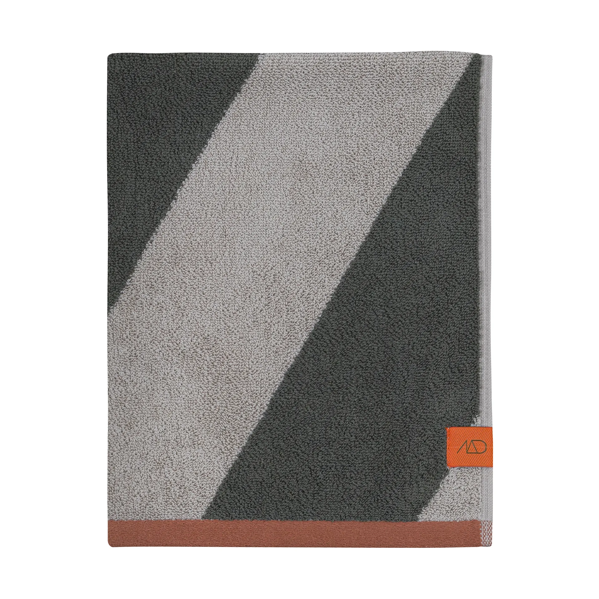 Toalla Diagonal, Dark olive, 50x90 cm Mette Ditmer